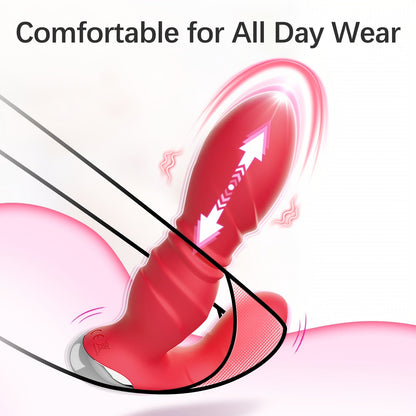 Sex Toy For Women App & Remote Control Vibrator. 9x9 Thrusting Vibrations Rose Sex Toys For Clitoris G-spot Stimulation. Pink Butterfly Dildo Wearable Panty Vibrator Quiet Adult Toy. Vibrator. Valentine's Day Gift