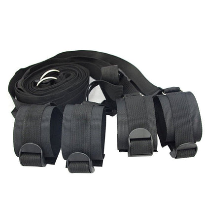 Bed Jam Sex Restraint Kit Adjustable Belt Nylon Handcuffs Ankle Cuffs Under Bed BDSM Bondage Erotic Toys Fixation Adult Game - My StoreBed Jam Sex Restraint Kit Adjustable Belt Nylon Handcuffs Ankle Cuffs Under Bed BDSM Bondage Erotic Toys Fixation Adult Game33sextoysMy Store250g Black250g BlackBed Jam Sex Restraint Kit Adjustable Belt Nylon Handcuffs Ankle Cuffs Under Bed BDSM Bondage Erotic Toys Fixation Adult Game
