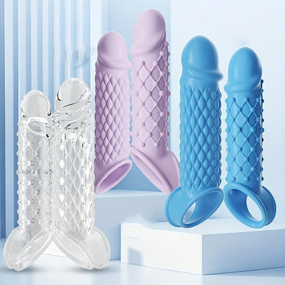 Blue Purple White Large TPE Material Wolf Tooth Mesh Simulation Penis Cover Penis Sleeve - My StoreBlue Purple White Large TPE Material Wolf Tooth Mesh Simulation Penis Cover Penis Sleevethai - adultMy StoreSky BlueBumpBlue Purple White Large TPE Material Wolf Tooth Mesh Simulation Penis Cover Penis Sleeve