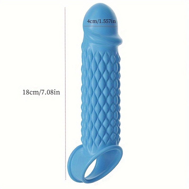 Blue Purple White Large TPE Material Wolf Tooth Mesh Simulation Penis Cover Penis Sleeve - My StoreBlue Purple White Large TPE Material Wolf Tooth Mesh Simulation Penis Cover Penis Sleevethai - adultMy StoreSky BlueBumpBlue Purple White Large TPE Material Wolf Tooth Mesh Simulation Penis Cover Penis Sleeve