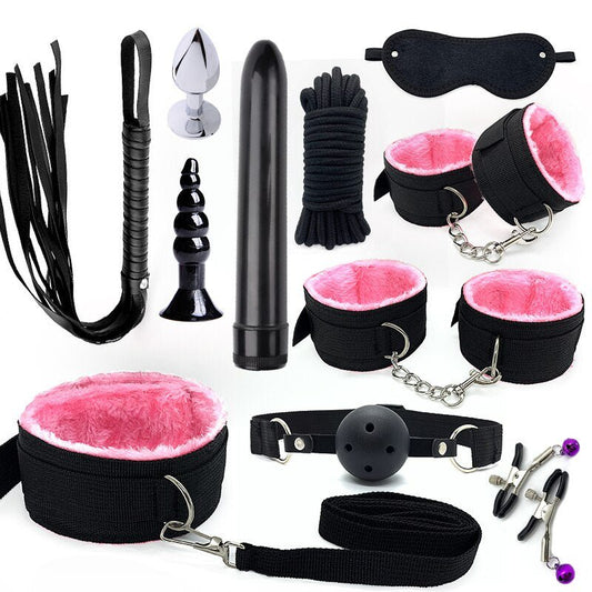 Bondage BDSM Kits Exotic Rope Play Sex Products for Adults Games Handcuffs Sexy Plush Toy for Couples Exotic Accessories 11pcs - My StoreBondage BDSM Kits Exotic Rope Play Sex Products for Adults Games Handcuffs Sexy Plush Toy for Couples Exotic Accessories 11pcs33sextoysMy StorePinkPinkBondage BDSM Kits Exotic Rope Play Sex Products for Adults Games Handcuffs Sexy Plush Toy for Couples Exotic Accessories 11pcs
