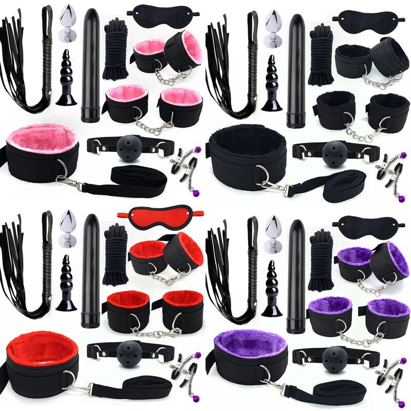 Bondage BDSM Kits Exotic Rope Play Sex Products for Adults Games Handcuffs Sexy Plush Toy for Couples Exotic Accessories 11pcs - My StoreBondage BDSM Kits Exotic Rope Play Sex Products for Adults Games Handcuffs Sexy Plush Toy for Couples Exotic Accessories 11pcs33sextoysMy StorePinkPinkBondage BDSM Kits Exotic Rope Play Sex Products for Adults Games Handcuffs Sexy Plush Toy for Couples Exotic Accessories 11pcs