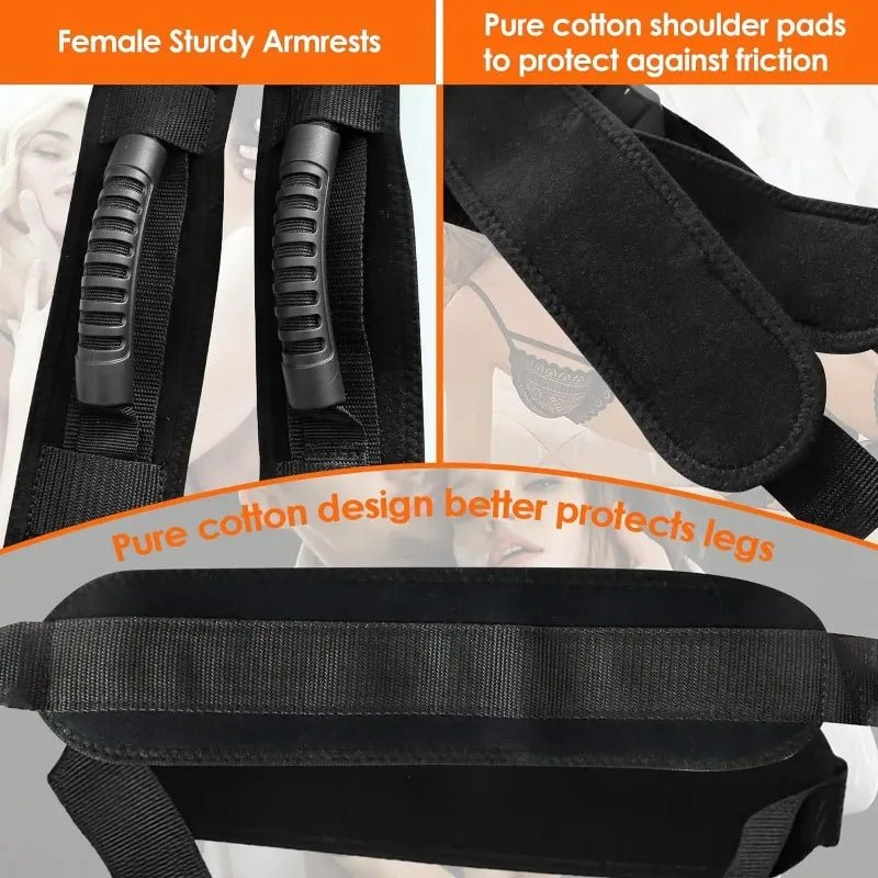 Bondage Love Slings for Couples Sex Swing Set with Adjustable Strap Adult BDSM Sex Toy Soft Plush Padding Mat Sex Restraints Toy - My StoreBondage Love Slings for Couples Sex Swing Set with Adjustable Strap Adult BDSM Sex Toy Soft Plush Padding Mat Sex Restraints Toythai - adultMy StoreblackBondage Love Slings for Couples Sex Swing Set with Adjustable Strap Adult BDSM Sex Toy Soft Plush Padding Mat Sex Restraints Toy