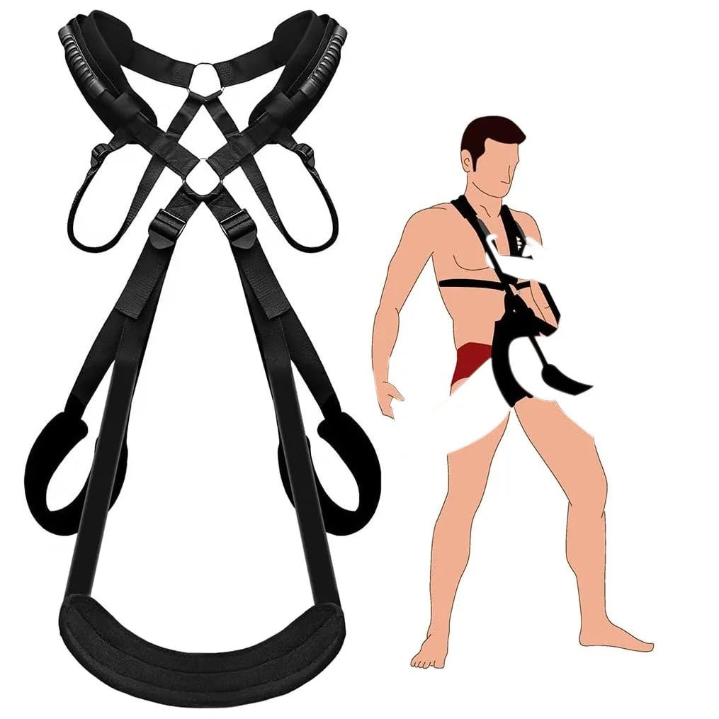 Bondage Love Slings for Couples Sex Swing Set with Adjustable Strap Adult BDSM Sex Toy Soft Plush Padding Mat Sex Restraints Toy - My StoreBondage Love Slings for Couples Sex Swing Set with Adjustable Strap Adult BDSM Sex Toy Soft Plush Padding Mat Sex Restraints Toythai - adultMy Storeblack - 1Bondage Love Slings for Couples Sex Swing Set with Adjustable Strap Adult BDSM Sex Toy Soft Plush Padding Mat Sex Restraints Toy