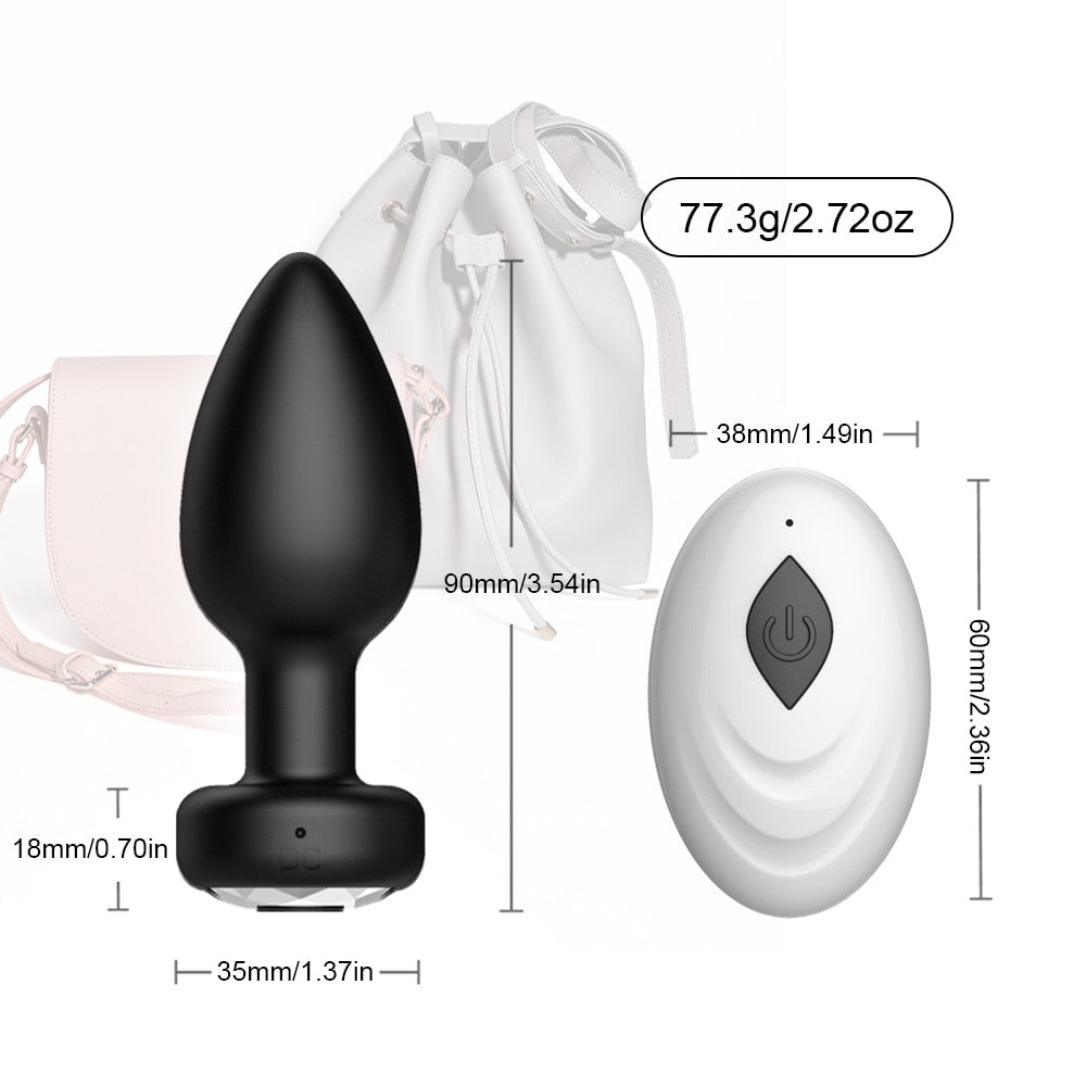 Butt Plug Anal Plug Vibrators Unisex Sex Stopper Wireless Anal Vibrator for Men Women Anal Trainer Sex Toys for Adults 18 Couple - My StoreButt Plug Anal Plug Vibrators Unisex Sex Stopper Wireless Anal Vibrator for Men Women Anal Trainer Sex Toys for Adults 18 Couple33sextoysMy StoreChina-Anal plugTHAnal plugButt Plug Anal Plug Vibrators Unisex Sex Stopper Wireless Anal Vibrator for Men Women Anal Trainer Sex Toys for Adults 18 Couple