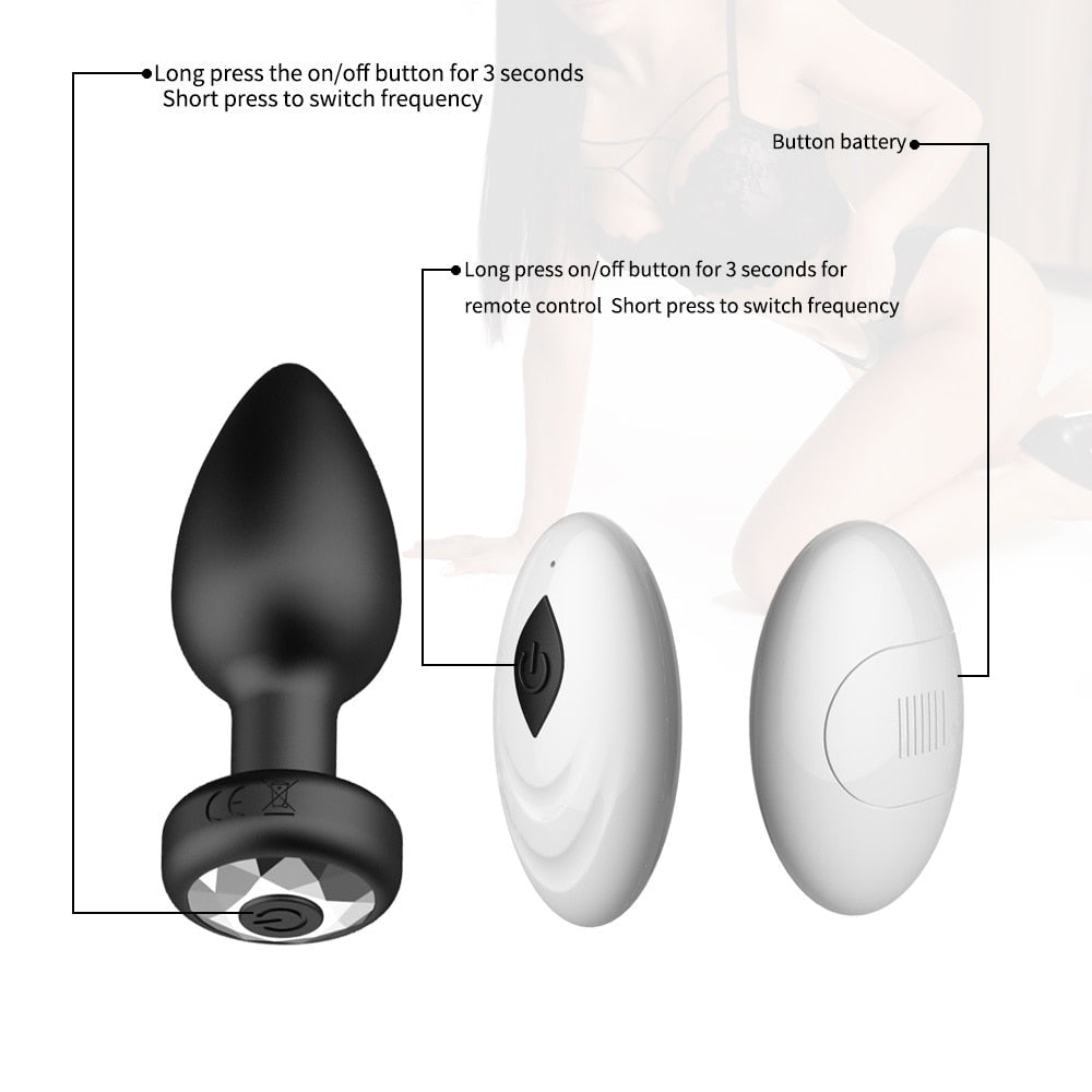 Butt Plug Anal Plug Vibrators Unisex Sex Stopper Wireless Anal Vibrator for Men Women Anal Trainer Sex Toys for Adults 18 Couple - My StoreButt Plug Anal Plug Vibrators Unisex Sex Stopper Wireless Anal Vibrator for Men Women Anal Trainer Sex Toys for Adults 18 Couple33sextoysMy StoreChina-Anal plugTHAnal plugButt Plug Anal Plug Vibrators Unisex Sex Stopper Wireless Anal Vibrator for Men Women Anal Trainer Sex Toys for Adults 18 Couple