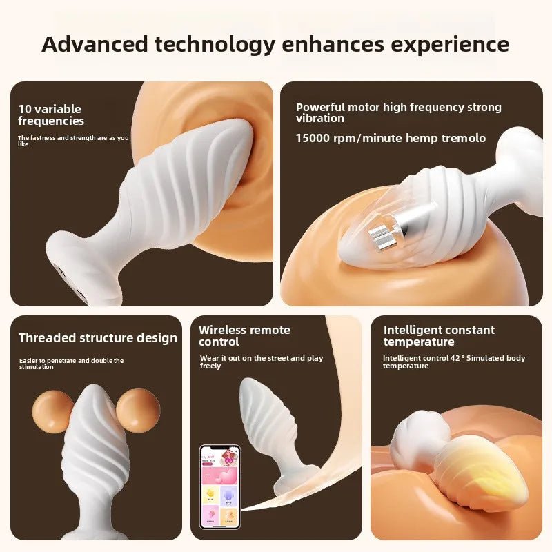 Butt Plug Anal Vibrator Prostate Massager for Men Wireless APP Vibrating Anal Plug for Women Adult Sex Toy for Gay Couples - My StoreButt Plug Anal Vibrator Prostate Massager for Men Wireless APP Vibrating Anal Plug for Women Adult Sex Toy for Gay Couplesthai - adultMy StoreWhiteButt Plug Anal Vibrator Prostate Massager for Men Wireless APP Vibrating Anal Plug for Women Adult Sex Toy for Gay Couples