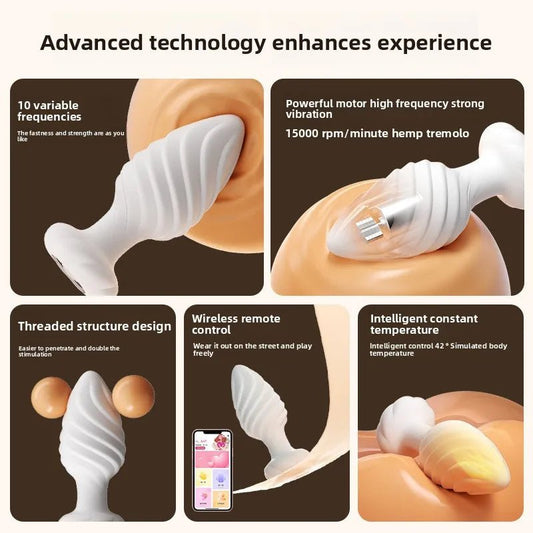 Butt Plug Anal Vibrator Prostate Massager for Men Wireless APP Vibrating Anal Plug for Women Adult Sex Toy for Gay Couples - My StoreButt Plug Anal Vibrator Prostate Massager for Men Wireless APP Vibrating Anal Plug for Women Adult Sex Toy for Gay Couplesthai - adultMy StoreWhiteButt Plug Anal Vibrator Prostate Massager for Men Wireless APP Vibrating Anal Plug for Women Adult Sex Toy for Gay Couples