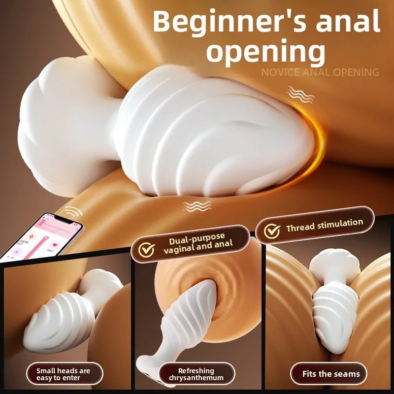 Butt Plug Anal Vibrator Prostate Massager for Men Wireless APP Vibrating Anal Plug for Women Adult Sex Toy for Gay Couples - My StoreButt Plug Anal Vibrator Prostate Massager for Men Wireless APP Vibrating Anal Plug for Women Adult Sex Toy for Gay Couplesthai - adultMy StoreWhiteButt Plug Anal Vibrator Prostate Massager for Men Wireless APP Vibrating Anal Plug for Women Adult Sex Toy for Gay Couples