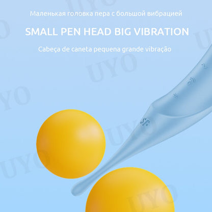 เครื่องสั่นสำหรับผู้หญิงเครื่องสั่น clitoral 2-in-1เครื่องสั่น clitoral เซ็กซ์ทอย