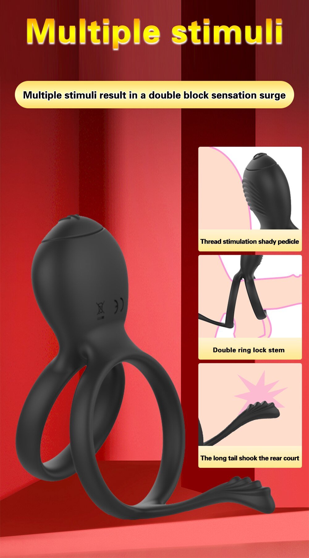 Cock Ring Vibrator สำหรับชายคู่แหวนอวัยวะเพศชาย Delay Ejaculation Cock นวด G Spot Clitoris เซ็กซ์ทอยสำหรับคู่ - My StoreCock Ring Vibrator สำหรับชายคู่แหวนอวัยวะเพศชาย Delay Ejaculation Cock นวด G Spot Clitoris เซ็กซ์ทอยสำหรับคู่thai - adultMy StoreTHRedCock Ring Vibrator สำหรับชายคู่แหวนอวัยวะเพศชาย Delay Ejaculation Cock นวด G Spot Clitoris เซ็กซ์ทอยสำหรับคู่