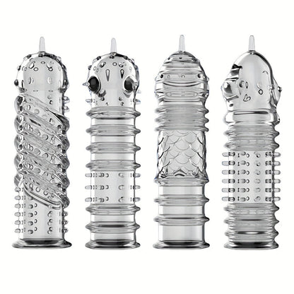 Crystal Men's Adult Sex Toy Penis Cover Sleeve Penis Extender Reusable Delay Ejaculation Add More Fun And Excitement For Men Women Couples - My StoreCrystal Men's Adult Sex Toy Penis Cover Sleeve Penis Extender Reusable Delay Ejaculation Add More Fun And Excitement For Men Women Couplesthai - adultMy StoreTransparentType ACrystal Men's Adult Sex Toy Penis Cover Sleeve Penis Extender Reusable Delay Ejaculation Add More Fun And Excitement For Men Women Couples