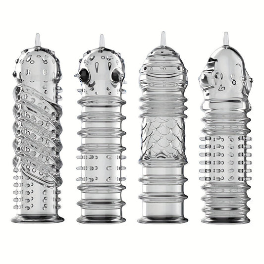 Crystal Men's Adult Sex Toy Penis Cover Sleeve Penis Extender Reusable Delay Ejaculation Add More Fun And Excitement For Men Women Couples - My StoreCrystal Men's Adult Sex Toy Penis Cover Sleeve Penis Extender Reusable Delay Ejaculation Add More Fun And Excitement For Men Women Couplesthai - adultMy StoreTransparentType ACrystal Men's Adult Sex Toy Penis Cover Sleeve Penis Extender Reusable Delay Ejaculation Add More Fun And Excitement For Men Women Couples