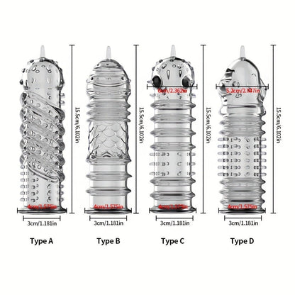 Crystal Men's Adult Sex Toy Penis Cover Sleeve Penis Extender Reusable Delay Ejaculation Add More Fun And Excitement For Men Women Couples - My StoreCrystal Men's Adult Sex Toy Penis Cover Sleeve Penis Extender Reusable Delay Ejaculation Add More Fun And Excitement For Men Women Couplesthai - adultMy StoreTransparentType ACrystal Men's Adult Sex Toy Penis Cover Sleeve Penis Extender Reusable Delay Ejaculation Add More Fun And Excitement For Men Women Couples