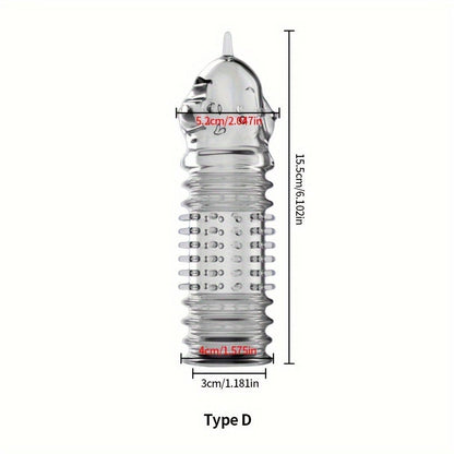 Crystal Men's Adult Sex Toy Penis Cover Sleeve Penis Extender Reusable Delay Ejaculation Add More Fun And Excitement For Men Women Couples - My StoreCrystal Men's Adult Sex Toy Penis Cover Sleeve Penis Extender Reusable Delay Ejaculation Add More Fun And Excitement For Men Women Couplesthai - adultMy StoreTransparentType ACrystal Men's Adult Sex Toy Penis Cover Sleeve Penis Extender Reusable Delay Ejaculation Add More Fun And Excitement For Men Women Couples