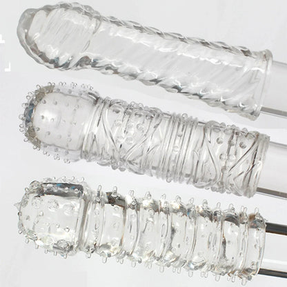 Crystal Ribbed Spikes Dick Extender Penis Enlargement Sleeve Condoms Adult Toys Resuable Condoms G Spot Stimulation Penis Sleeve - My StoreCrystal Ribbed Spikes Dick Extender Penis Enlargement Sleeve Condoms Adult Toys Resuable Condoms G Spot Stimulation Penis Sleevethai - adultMy StoreBCrystal Ribbed Spikes Dick Extender Penis Enlargement Sleeve Condoms Adult Toys Resuable Condoms G Spot Stimulation Penis Sleeve