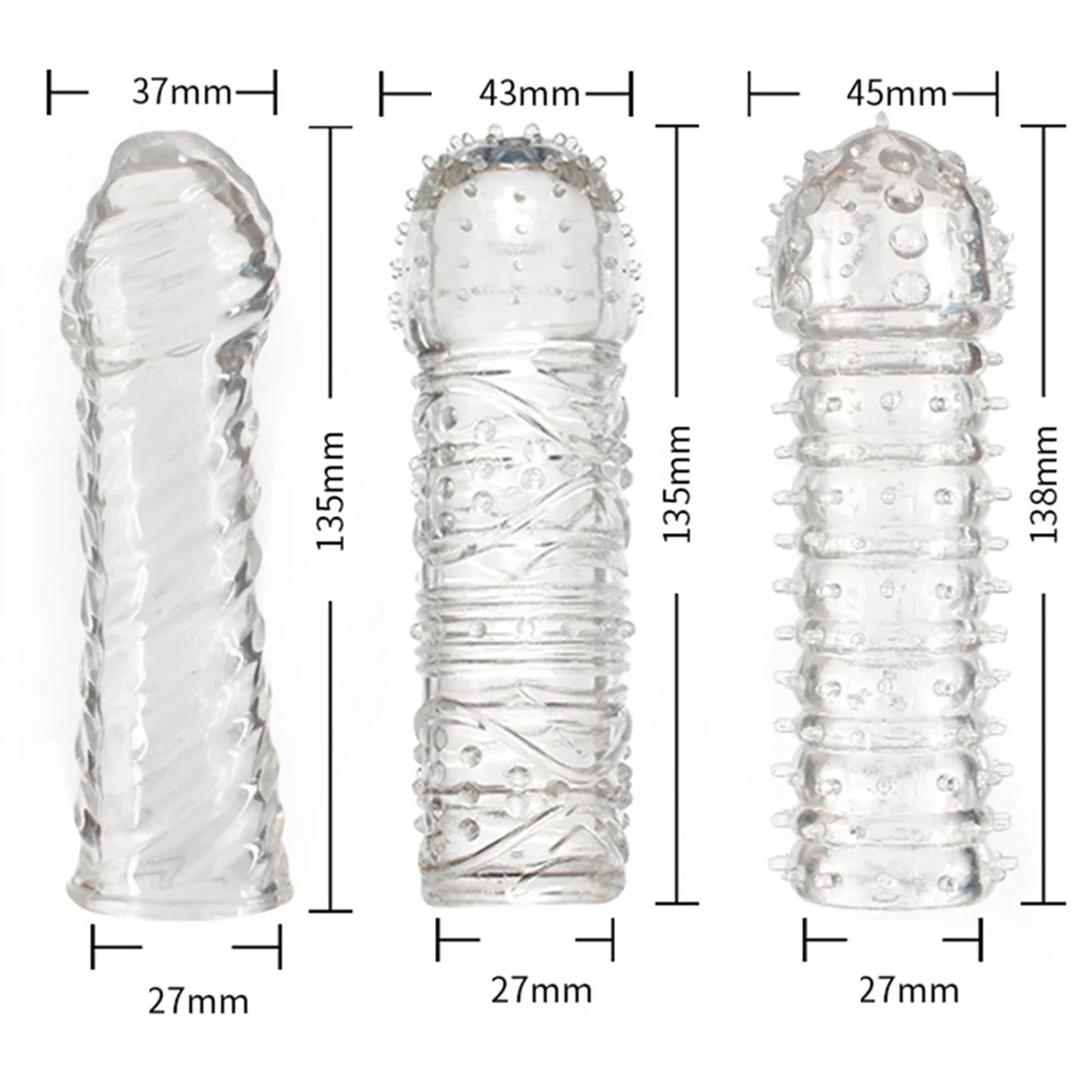 Crystal Ribbed Spikes Dick Extender Penis Enlargement Sleeve Condoms Adult Toys Resuable Condoms G Spot Stimulation Penis Sleeve - My StoreCrystal Ribbed Spikes Dick Extender Penis Enlargement Sleeve Condoms Adult Toys Resuable Condoms G Spot Stimulation Penis Sleevethai - adultMy StoreBCrystal Ribbed Spikes Dick Extender Penis Enlargement Sleeve Condoms Adult Toys Resuable Condoms G Spot Stimulation Penis Sleeve