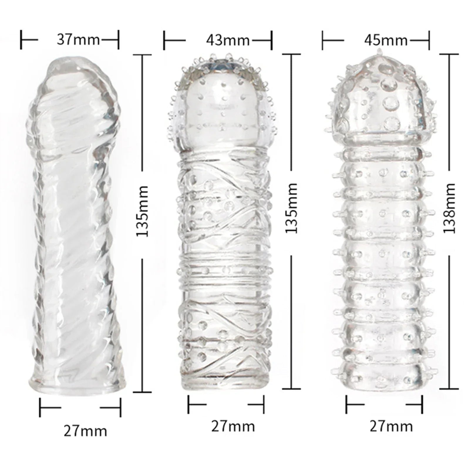 Crystal Ribbed Spikes Dick Extender Penis Enlargement Sleeve Condoms Adult Toys Resuable Condoms G Spot Stimulation Penis Sleeve - My StoreCrystal Ribbed Spikes Dick Extender Penis Enlargement Sleeve Condoms Adult Toys Resuable Condoms G Spot Stimulation Penis Sleevethai - adultMy StoreBCrystal Ribbed Spikes Dick Extender Penis Enlargement Sleeve Condoms Adult Toys Resuable Condoms G Spot Stimulation Penis Sleeve