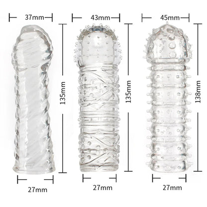 Crystal Ribbed Spikes Dick Extender Penis Enlargement Sleeve Condoms Adult Toys Resuable Condoms G Spot Stimulation Penis Sleeve - My StoreCrystal Ribbed Spikes Dick Extender Penis Enlargement Sleeve Condoms Adult Toys Resuable Condoms G Spot Stimulation Penis Sleevethai - adultMy StoreBCrystal Ribbed Spikes Dick Extender Penis Enlargement Sleeve Condoms Adult Toys Resuable Condoms G Spot Stimulation Penis Sleeve