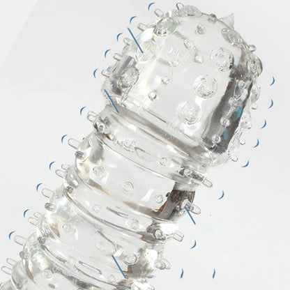 Crystal Ribbed Spikes Dick Extender Penis Enlargement Sleeve Condoms Adult Toys Resuable Condoms G Spot Stimulation Penis Sleeve - My StoreCrystal Ribbed Spikes Dick Extender Penis Enlargement Sleeve Condoms Adult Toys Resuable Condoms G Spot Stimulation Penis Sleevethai - adultMy StoreBCrystal Ribbed Spikes Dick Extender Penis Enlargement Sleeve Condoms Adult Toys Resuable Condoms G Spot Stimulation Penis Sleeve