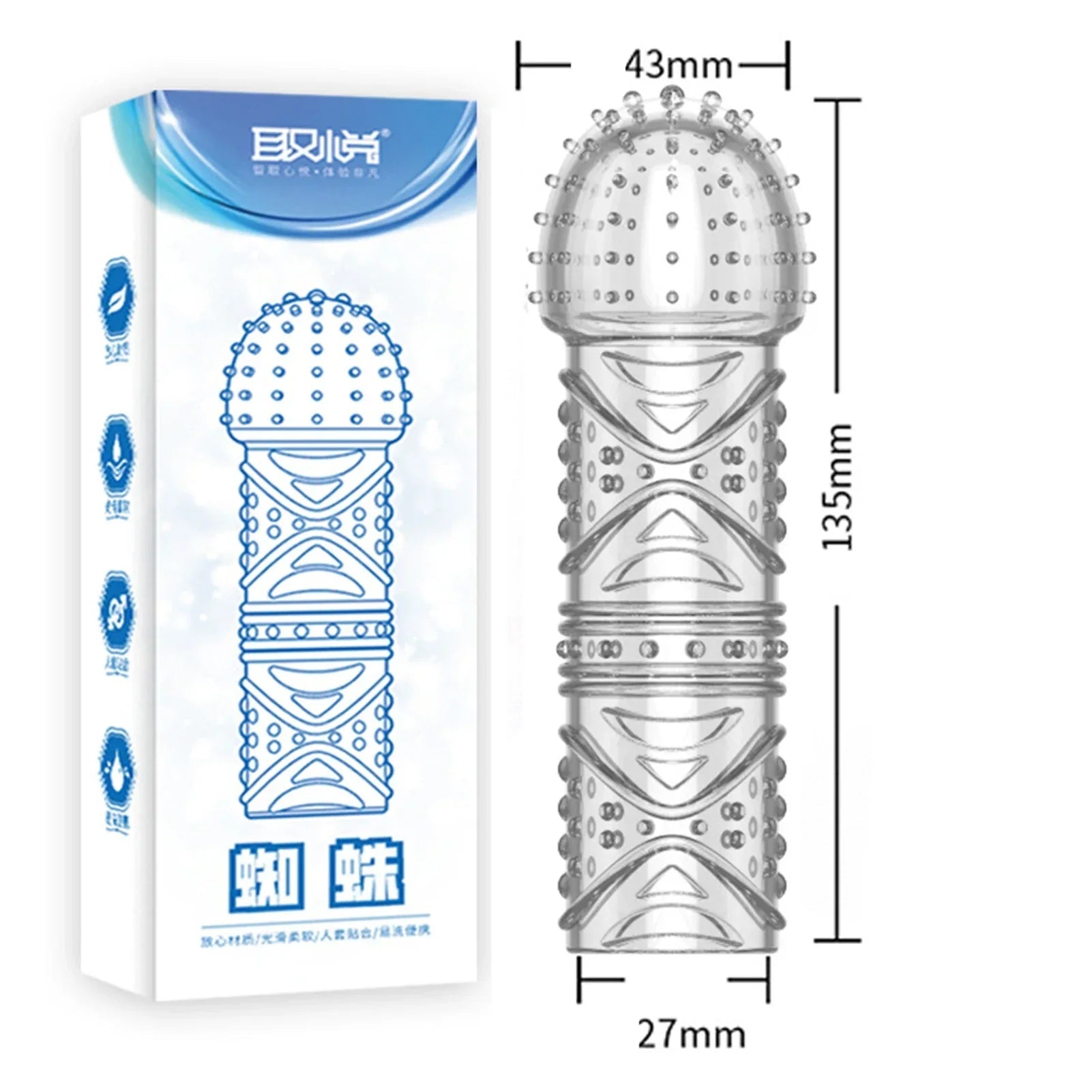 Crystal Ribbed Spikes Dick Extender Penis Enlargement Sleeve Condoms Adult Toys Resuable Condoms G Spot Stimulation Penis Sleeve - My StoreCrystal Ribbed Spikes Dick Extender Penis Enlargement Sleeve Condoms Adult Toys Resuable Condoms G Spot Stimulation Penis Sleevethai - adultMy StoreBCrystal Ribbed Spikes Dick Extender Penis Enlargement Sleeve Condoms Adult Toys Resuable Condoms G Spot Stimulation Penis Sleeve