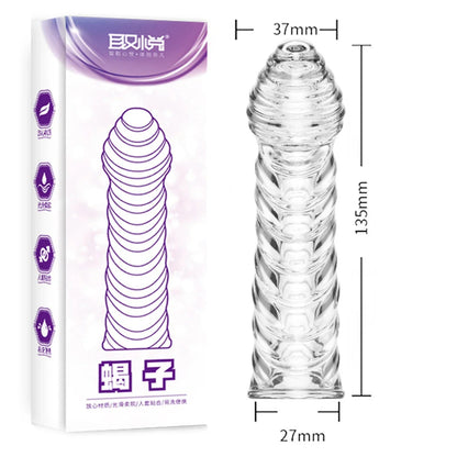 Crystal Ribbed Spikes Dick Extender Penis Enlargement Sleeve Condoms Adult Toys Resuable Condoms G Spot Stimulation Penis Sleeve - My StoreCrystal Ribbed Spikes Dick Extender Penis Enlargement Sleeve Condoms Adult Toys Resuable Condoms G Spot Stimulation Penis Sleevethai - adultMy StoreBCrystal Ribbed Spikes Dick Extender Penis Enlargement Sleeve Condoms Adult Toys Resuable Condoms G Spot Stimulation Penis Sleeve