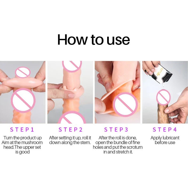 Delay Ejaculation Reusable Penile Extension Sleeve Condom 2 Sizes Cock Ring Male Enlargement For Adult Men Dildo Enhancer Sex - My StoreDelay Ejaculation Reusable Penile Extension Sleeve Condom 2 Sizes Cock Ring Male Enlargement For Adult Men Dildo Enhancer Sexthai - adultMy StorefhDelay Ejaculation Reusable Penile Extension Sleeve Condom 2 Sizes Cock Ring Male Enlargement For Adult Men Dildo Enhancer Sex