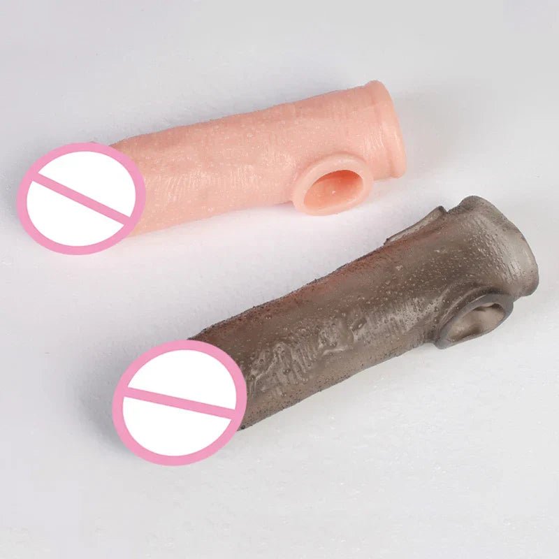 Delay Ejaculation Reusable Penile Extension Sleeve Condom 2 Sizes Cock Ring Male Enlargement For Adult Men Dildo Enhancer Sex - My StoreDelay Ejaculation Reusable Penile Extension Sleeve Condom 2 Sizes Cock Ring Male Enlargement For Adult Men Dildo Enhancer Sexthai - adultMy StorefhDelay Ejaculation Reusable Penile Extension Sleeve Condom 2 Sizes Cock Ring Male Enlargement For Adult Men Dildo Enhancer Sex