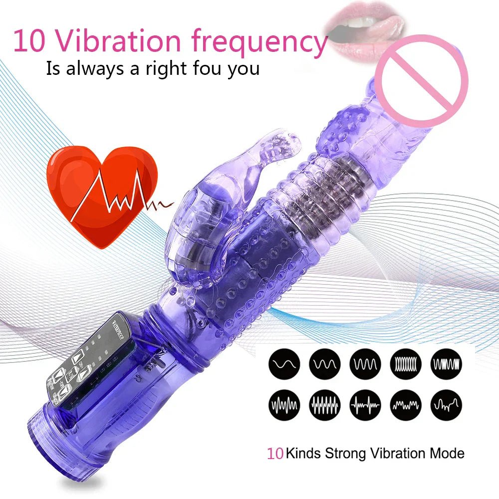 Dildo Rabbit Vibrator Masturbator G Spot 12 Speeds Vibration Dual Motor Massager Clitoris Rotation Stimulator Female Sex Toy - My StoreDildo Rabbit Vibrator Masturbator G Spot 12 Speeds Vibration Dual Motor Massager Clitoris Rotation Stimulator Female Sex Toythai - adultMy StorePurpleDildo Rabbit Vibrator Masturbator G Spot 12 Speeds Vibration Dual Motor Massager Clitoris Rotation Stimulator Female Sex Toy