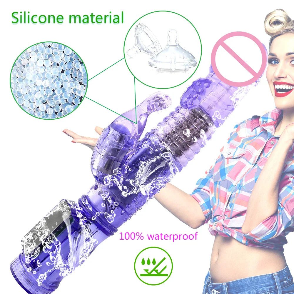 Dildo Rabbit Vibrator Masturbator G Spot 12 Speeds Vibration Dual Motor Massager Clitoris Rotation Stimulator Female Sex Toy - My StoreDildo Rabbit Vibrator Masturbator G Spot 12 Speeds Vibration Dual Motor Massager Clitoris Rotation Stimulator Female Sex Toythai - adultMy StorePurpleDildo Rabbit Vibrator Masturbator G Spot 12 Speeds Vibration Dual Motor Massager Clitoris Rotation Stimulator Female Sex Toy