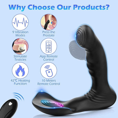 Double Stimulation Anal Vibrator Erotic Butt Plug Adult Sex Toy For Men Wireless Remote Testicular Prostate Massage Vibration - My StoreDouble Stimulation Anal Vibrator Erotic Butt Plug Adult Sex Toy For Men Wireless Remote Testicular Prostate Massage Vibrationthai - adultMy StoreBlackDouble Stimulation Anal Vibrator Erotic Butt Plug Adult Sex Toy For Men Wireless Remote Testicular Prostate Massage Vibration