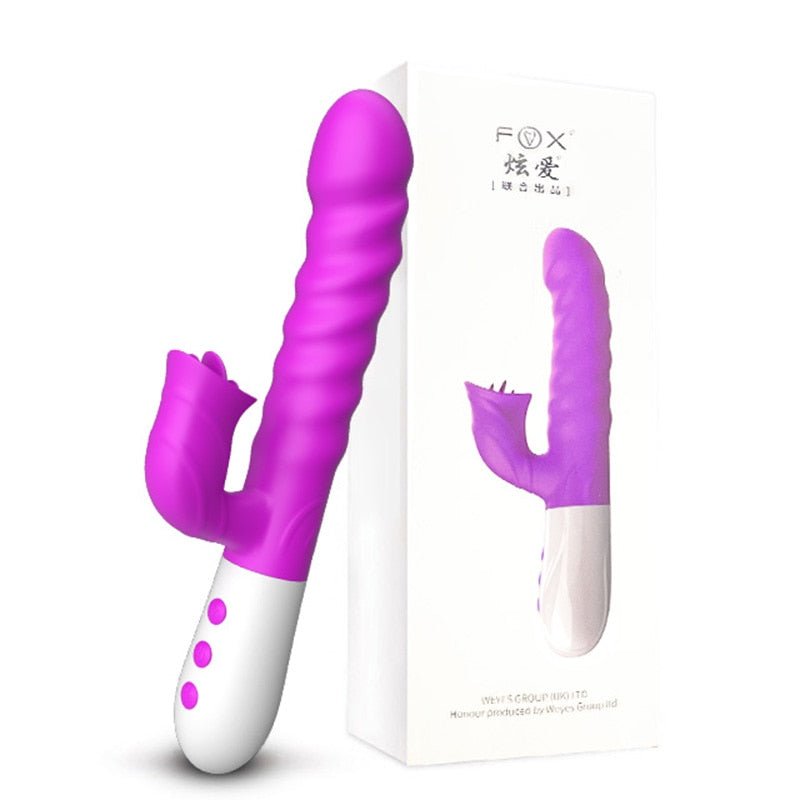 Double Tongue Vibrating dildo with Telescopic Rotating vibrators for woman Anal vaginal Clitoris Stimulator Adult suck sex toys - My StoreDouble Tongue Vibrating dildo with Telescopic Rotating vibrators for woman Anal vaginal Clitoris Stimulator Adult suck sex toys33sextoysMy StoreV20 PurpleV20 PurpleDouble Tongue Vibrating dildo with Telescopic Rotating vibrators for woman Anal vaginal Clitoris Stimulator Adult suck sex toys