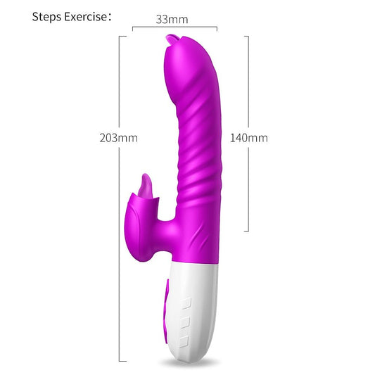 Double Tongue Vibrating dildo with Telescopic Rotating vibrators for woman Anal vaginal Clitoris Stimulator Adult suck sex toys - My StoreDouble Tongue Vibrating dildo with Telescopic Rotating vibrators for woman Anal vaginal Clitoris Stimulator Adult suck sex toys33sextoysMy StoreV40 PinkV40 PinkDouble Tongue Vibrating dildo with Telescopic Rotating vibrators for woman Anal vaginal Clitoris Stimulator Adult suck sex toys