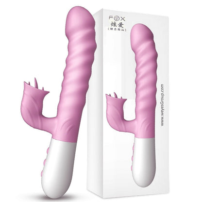 Double Tongue Vibrating dildo with Telescopic Rotating vibrators for woman Anal vaginal Clitoris Stimulator Adult suck sex toys - My StoreDouble Tongue Vibrating dildo with Telescopic Rotating vibrators for woman Anal vaginal Clitoris Stimulator Adult suck sex toys33sextoysMy StoreV10 PinkV10 PinkDouble Tongue Vibrating dildo with Telescopic Rotating vibrators for woman Anal vaginal Clitoris Stimulator Adult suck sex toys