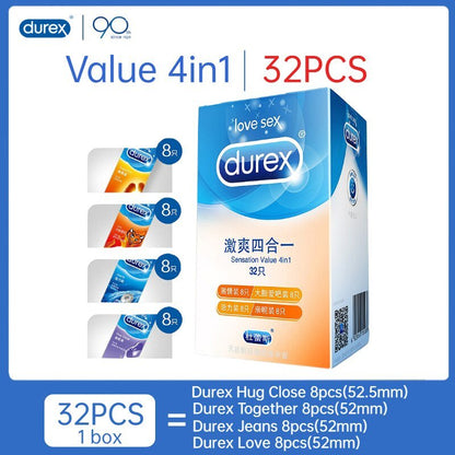 Durex Condoms Ultra Thin Natural Latex Penis Cock Sleeve Mixed 4 Types Pleasures Extra Lubricated Condom Sex Toys for Men - My StoreDurex Condoms Ultra Thin Natural Latex Penis Cock Sleeve Mixed 4 Types Pleasures Extra Lubricated Condom Sex Toys for Men33sextoysMy StoreChina-32pcsTH32pcsDurex Condoms Ultra Thin Natural Latex Penis Cock Sleeve Mixed 4 Types Pleasures Extra Lubricated Condom Sex Toys for Men