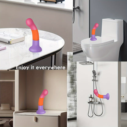 6.1 Liquid Silicone Anal Plug - Realistic Soft Dildo With Strong Suction Cup For Hands-Free G-Spot Stimulation. Latex-Free Adult Sex Toy For Men & Women