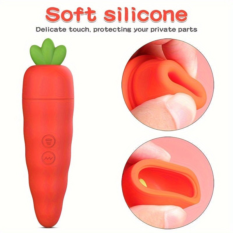Fairykiss Carrot - Shaped Female Vibrator With 10 Vibration & Sucking Modes. Rechargeable Lithium Battery. Waterproof Silicone Clitoris And G - Spot Stimulator With Suction Cup For Hands - Free Play - My StoreFairykiss Carrot - Shaped Female Vibrator With 10 Vibration & Sucking Modes. Rechargeable Lithium Battery. Waterproof Silicone Clitoris And G - Spot Stimulator With Suction Cup For Hands - Free Playthai - adultMy StoreSiliconeFairykiss Carrot - Shaped Female Vibrator With 10 Vibration & Suc