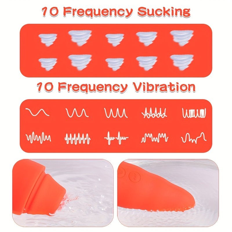 Fairykiss Carrot - Shaped Female Vibrator With 10 Vibration & Sucking Modes. Rechargeable Lithium Battery. Waterproof Silicone Clitoris And G - Spot Stimulator With Suction Cup For Hands - Free Play - My StoreFairykiss Carrot - Shaped Female Vibrator With 10 Vibration & Sucking Modes. Rechargeable Lithium Battery. Waterproof Silicone Clitoris And G - Spot Stimulator With Suction Cup For Hands - Free Playthai - adultMy StoreSiliconeFairykiss Carrot - Shaped Female Vibrator With 10 Vibration & Suc