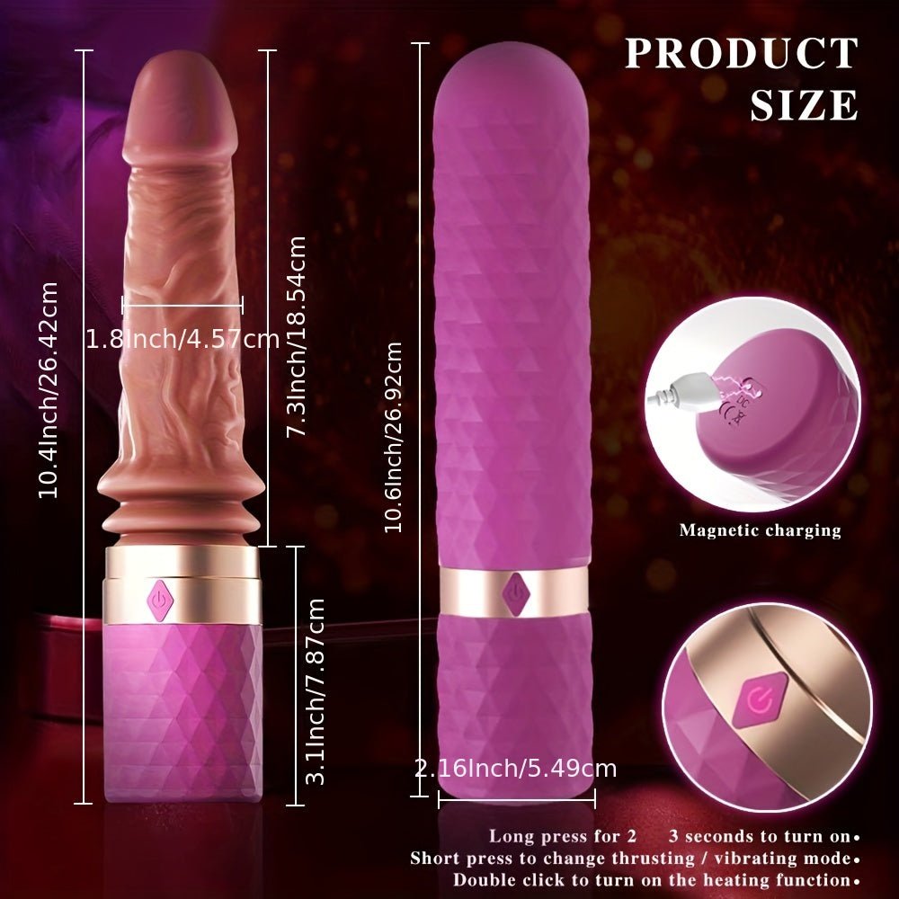 Female Ultra Realistic Dildo Vibrator Hand - held Fake Cock Telescopic Heating Strong Vibration AV Stick Massage Stick Device USB Charging Fake Sun Adult Sex Toys - My StoreFemale Ultra Realistic Dildo Vibrator Hand - held Fake Cock Telescopic Heating Strong Vibration AV Stick Massage Stick Device USB Charging Fake Sun Adult Sex Toysthai - adultMy StoreBurgundyOne Size Fits AllFemale Ultra Realistic Dildo Vibrator Hand - held Fake Cock Telescopic Heating Strong Vibration AV Stick Massage Stick D