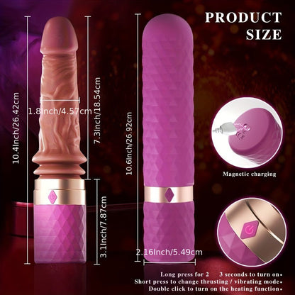 Female Ultra Realistic Dildo Vibrator Hand - held Fake Cock Telescopic Heating Strong Vibration AV Stick Massage Stick Device USB Charging Fake Sun Adult Sex Toys - My StoreFemale Ultra Realistic Dildo Vibrator Hand - held Fake Cock Telescopic Heating Strong Vibration AV Stick Massage Stick Device USB Charging Fake Sun Adult Sex Toysthai - adultMy StoreBurgundyOne Size Fits AllFemale Ultra Realistic Dildo Vibrator Hand - held Fake Cock Telescopic Heating Strong Vibration AV Stick Massage Stick D
