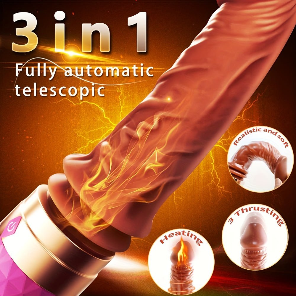 Female Ultra Realistic Dildo Vibrator Hand - held Fake Cock Telescopic Heating Strong Vibration AV Stick Massage Stick Device USB Charging Fake Sun Adult Sex Toys - My StoreFemale Ultra Realistic Dildo Vibrator Hand - held Fake Cock Telescopic Heating Strong Vibration AV Stick Massage Stick Device USB Charging Fake Sun Adult Sex Toysthai - adultMy StoreBurgundyOne Size Fits AllFemale Ultra Realistic Dildo Vibrator Hand - held Fake Cock Telescopic Heating Strong Vibration AV Stick Massage Stick D