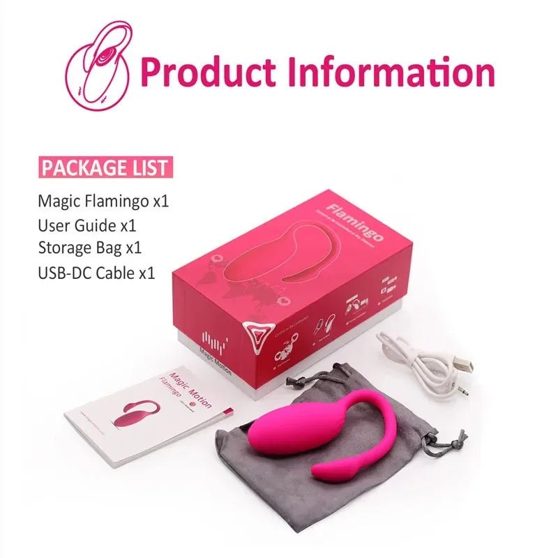 Flamingo APP Bluetooth Egg Vibrator Sex Toy for Woman Clitoris Stimulation Vagina Massager Vibrating Ball Magic Motion Vibrator - My StoreFlamingo APP Bluetooth Egg Vibrator Sex Toy for Woman Clitoris Stimulation Vagina Massager Vibrating Ball Magic Motion Vibratorthai - adultMy StoreflamingoFlamingo APP Bluetooth Egg Vibrator Sex Toy for Woman Clitoris Stimulation Vagina Massager Vibrating Ball Magic Motion Vibrator