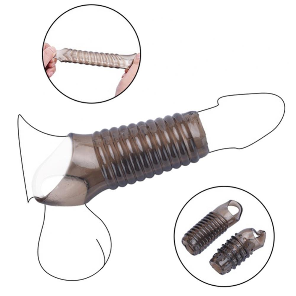 Flexible Penis Extender Sleeve Condoms Thread Penis Sleeve Extension Scrotum Ring Sex Toys Delay Ejaculation Cock Ring Sex Toy - My StoreFlexible Penis Extender Sleeve Condoms Thread Penis Sleeve Extension Scrotum Ring Sex Toys Delay Ejaculation Cock Ring Sex Toy33sextoysMy StoreAAFlexible Penis Extender Sleeve Condoms Thread Penis Sleeve Extension Scrotum Ring Sex Toys Delay Ejaculation Cock Ring Sex Toy