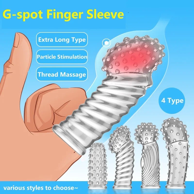 G Spot Finger Sleeve Massage Condoms Adult Toys for Women Masturbation Large Particles Flirting Sex Toys juguetes para adultos - My StoreG Spot Finger Sleeve Massage Condoms Adult Toys for Women Masturbation Large Particles Flirting Sex Toys juguetes para adultosthai - adultMy Store2PCS Style 6G Spot Finger Sleeve Massage Condoms Adult Toys for Women Masturbation Large Particles Flirting Sex Toys juguetes para adultos
