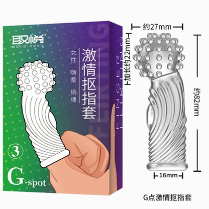 G Spot Finger Sleeve Massage Condoms Adult Toys for Women Masturbation Large Particles Flirting Sex Toys juguetes para adultos - My StoreG Spot Finger Sleeve Massage Condoms Adult Toys for Women Masturbation Large Particles Flirting Sex Toys juguetes para adultosthai - adultMy Store1PCS Style 3G Spot Finger Sleeve Massage Condoms Adult Toys for Women Masturbation Large Particles Flirting Sex Toys juguetes para adultos