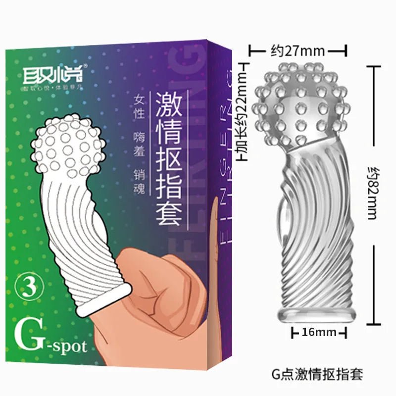 G Spot Finger Sleeve Massage Condoms Adult Toys for Women Masturbation Large Particles Flirting Sex Toys juguetes para adultos - My StoreG Spot Finger Sleeve Massage Condoms Adult Toys for Women Masturbation Large Particles Flirting Sex Toys juguetes para adultosthai - adultMy Store2PCS Style 6G Spot Finger Sleeve Massage Condoms Adult Toys for Women Masturbation Large Particles Flirting Sex Toys juguetes para adultos