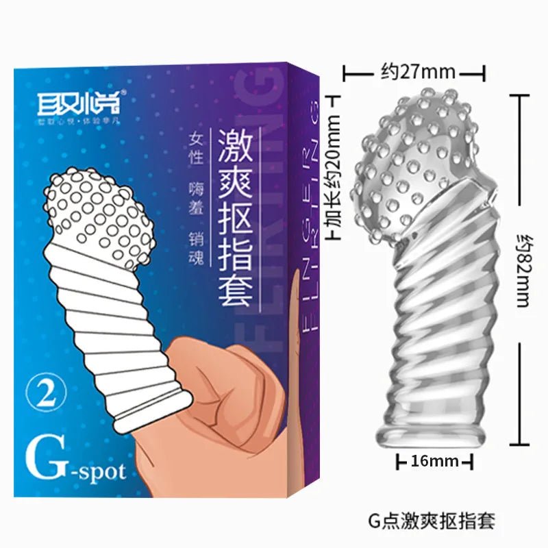 G Spot Finger Sleeve Massage Condoms Adult Toys for Women Masturbation Large Particles Flirting Sex Toys juguetes para adultos - My StoreG Spot Finger Sleeve Massage Condoms Adult Toys for Women Masturbation Large Particles Flirting Sex Toys juguetes para adultosthai - adultMy Store2PCS Style 6G Spot Finger Sleeve Massage Condoms Adult Toys for Women Masturbation Large Particles Flirting Sex Toys juguetes para adultos