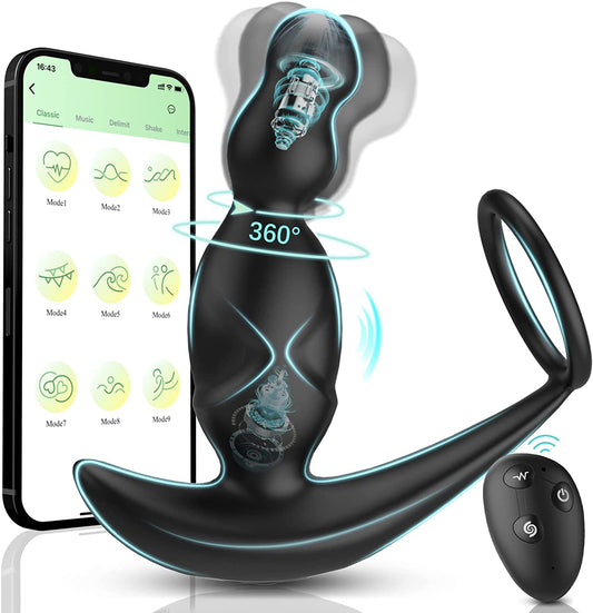 Gelugee App Anal Plug Vibrator เซ็กซ์ทอยสำหรับชาย Prostate Massager 360องศากระตุ้นชาย Buttplug ด้วยแหวน Cock - My StoreGelugee App Anal Plug Vibrator เซ็กซ์ทอยสำหรับชาย Prostate Massager 360องศากระตุ้นชาย Buttplug ด้วยแหวน Cockthai - adultMy StoreAppGelugee App Anal Plug Vibrator เซ็กซ์ทอยสำหรับชาย Prostate Massager 360องศากระตุ้นชาย Buttplug ด้วยแหวน Cock