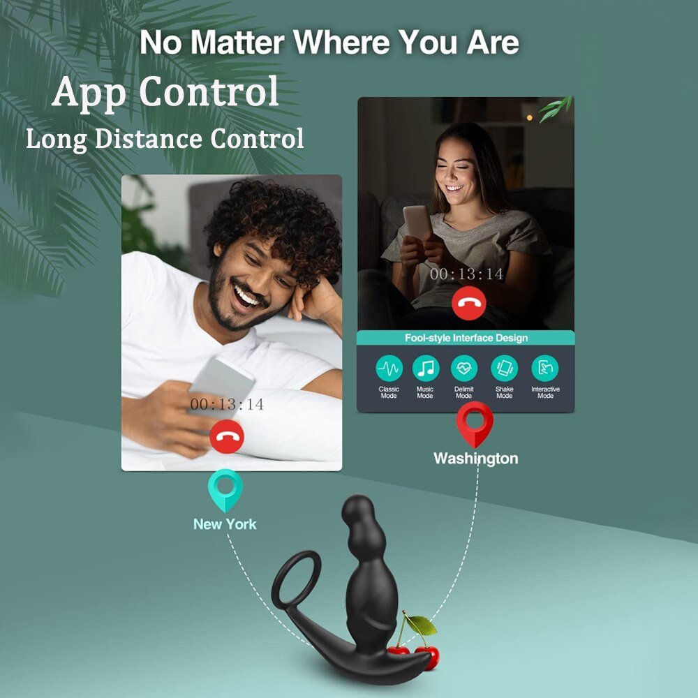 Gelugee App Anal Plug Vibrator เซ็กซ์ทอยสำหรับชาย Prostate Massager 360องศากระตุ้นชาย Buttplug ด้วยแหวน Cock - My StoreGelugee App Anal Plug Vibrator เซ็กซ์ทอยสำหรับชาย Prostate Massager 360องศากระตุ้นชาย Buttplug ด้วยแหวน Cockthai - adultMy StoreAppGelugee App Anal Plug Vibrator เซ็กซ์ทอยสำหรับชาย Prostate Massager 360องศากระตุ้นชาย Buttplug ด้วยแหวน Cock