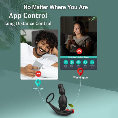 Gelugee App Anal Plug Vibrator เซ็กซ์ทอยสำหรับชาย Prostate Massager 360องศากระตุ้นชาย Buttplug ด้วยแหวน Cock - My StoreGelugee App Anal Plug Vibrator เซ็กซ์ทอยสำหรับชาย Prostate Massager 360องศากระตุ้นชาย Buttplug ด้วยแหวน Cockthai - adultMy StoreAppGelugee App Anal Plug Vibrator เซ็กซ์ทอยสำหรับชาย Prostate Massager 360องศากระตุ้นชาย Buttplug ด้วยแหวน Cock